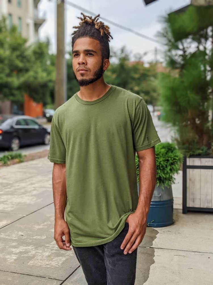 The Hemp/Cotton Tee - Herb Green