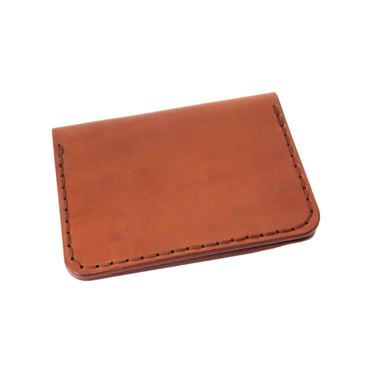 Shell cordovan leather wallet