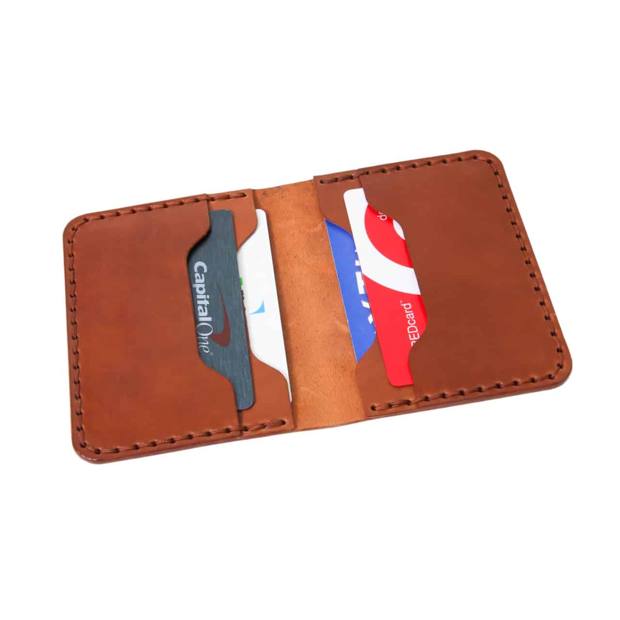 Shell cordovan leather wallet