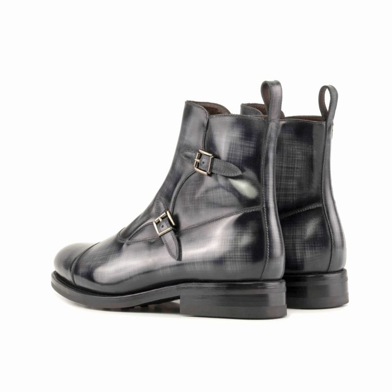 RIDETECS Women's Buckle Ankle Boot - Goodyear Welt Construction, Full-Grain Leather, Non-Slip Sole - View #5