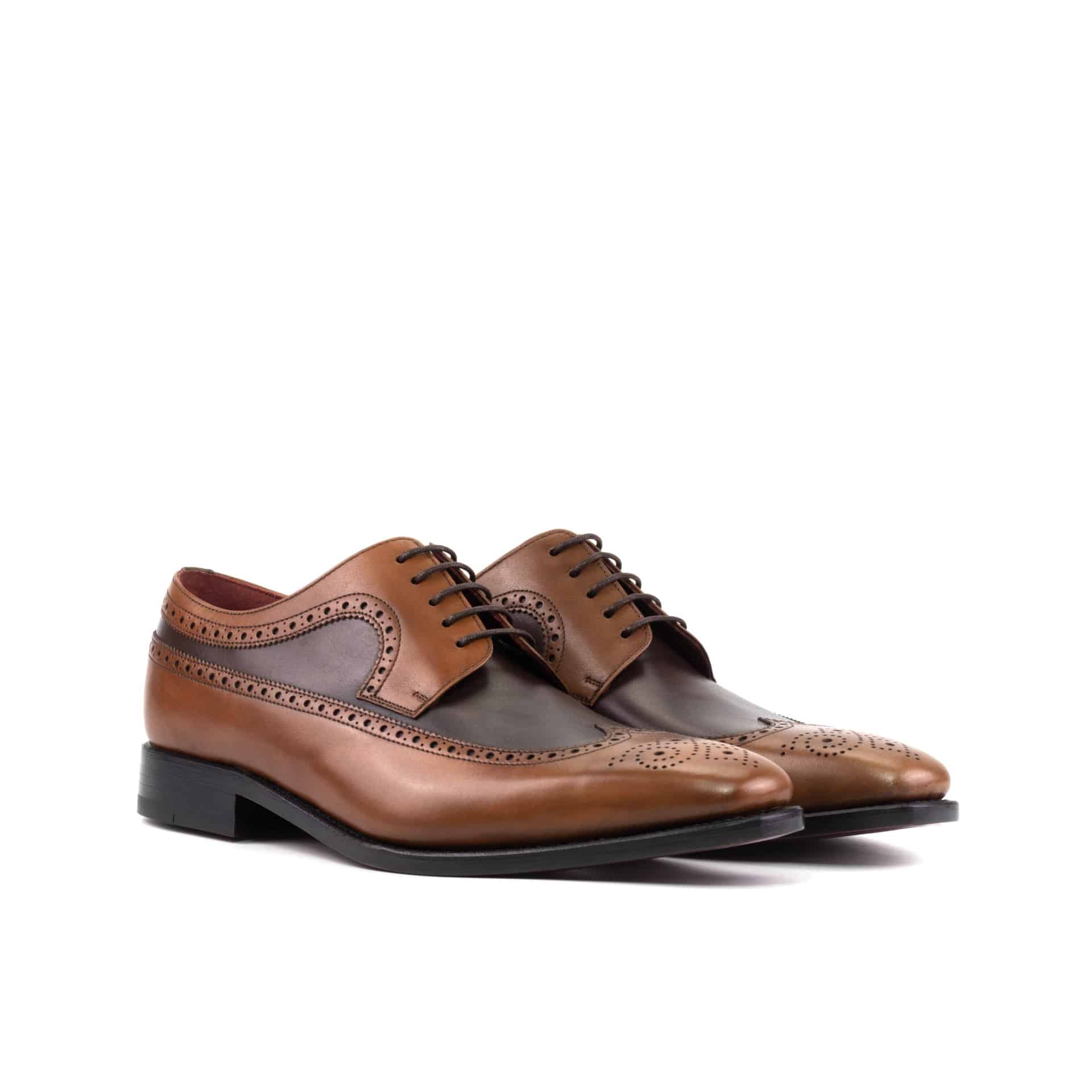 Brown Two Tone Men's Longwing Bluchers