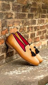 Tan Python Men's Wellington Slippers
