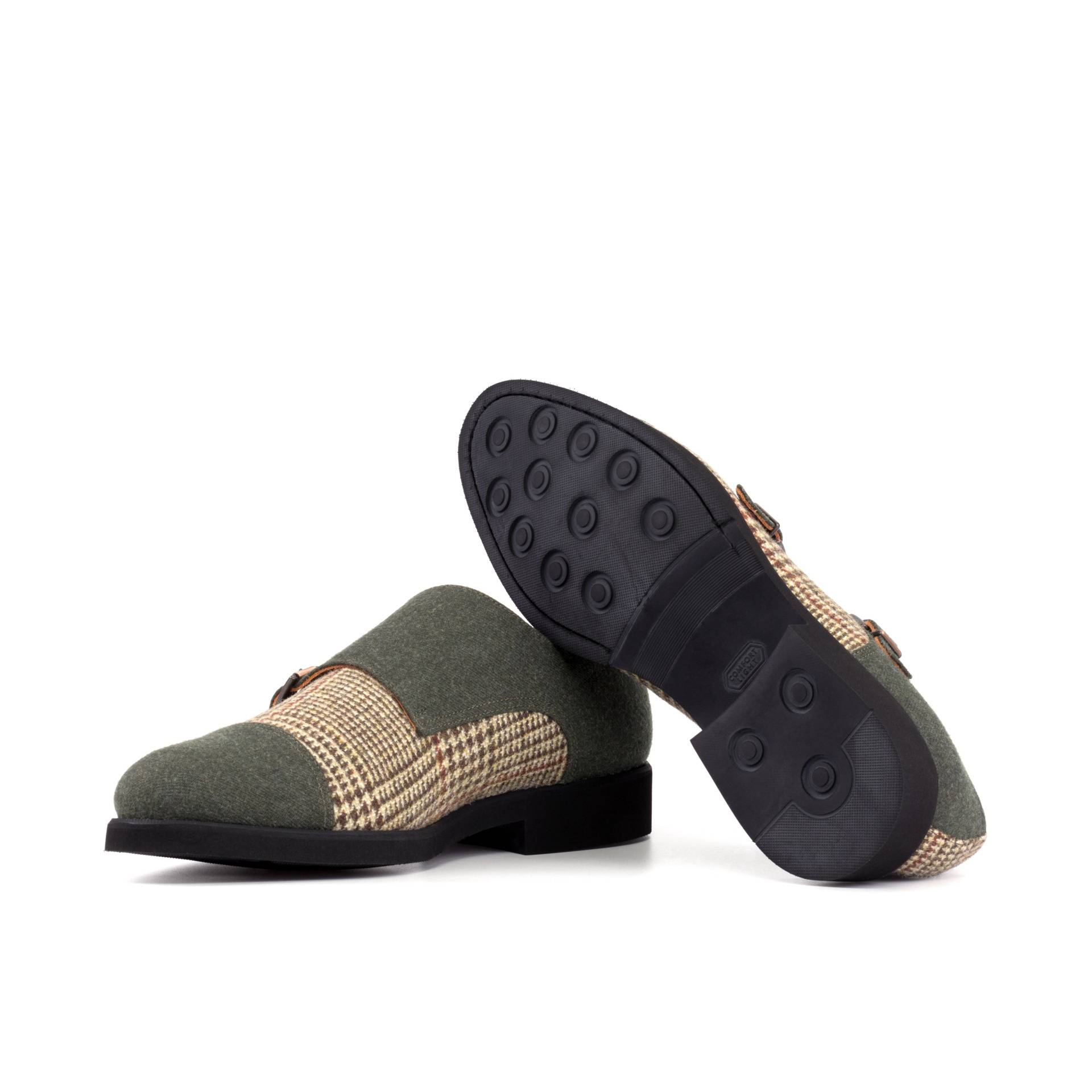 Two Tone Men's Double Monks