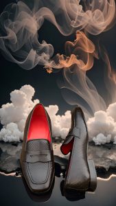 Black Python Men's Slippers