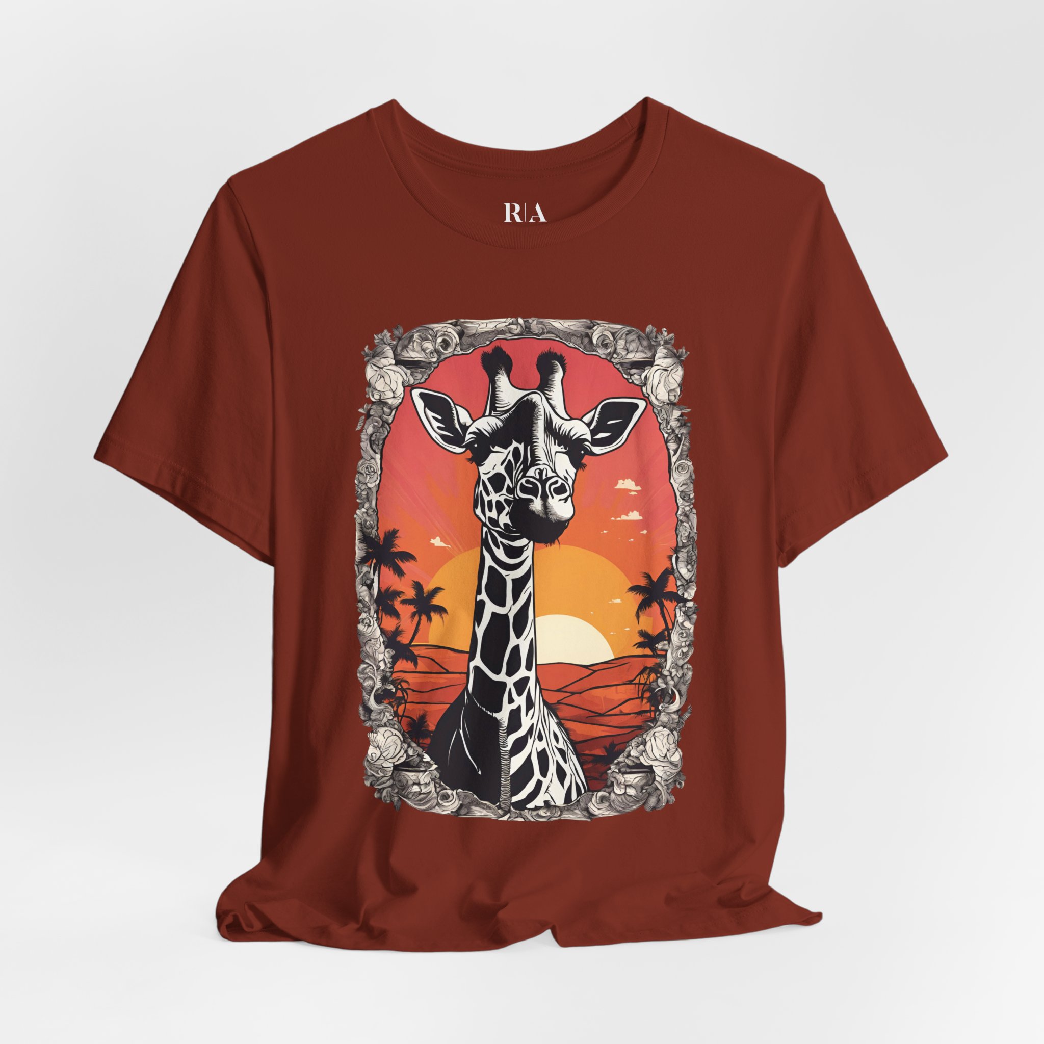 Safari Sunset - Premium Jersey Cotton Graphic Tee - Image 4