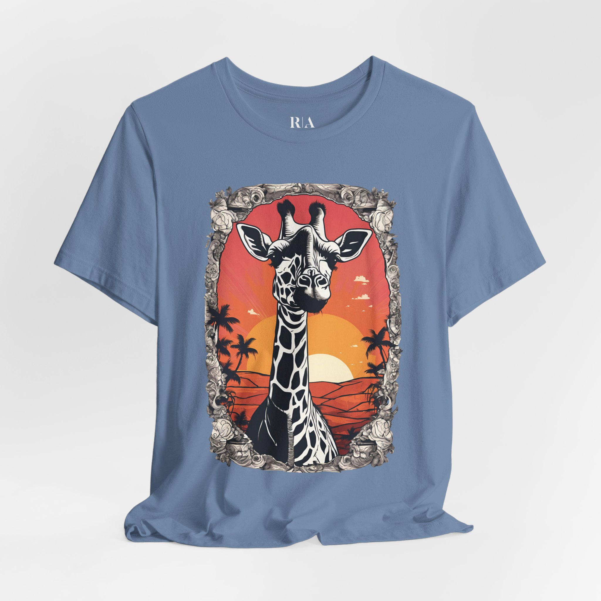 Safari Sunset - Premium Jersey Cotton Graphic Tee - Image 3