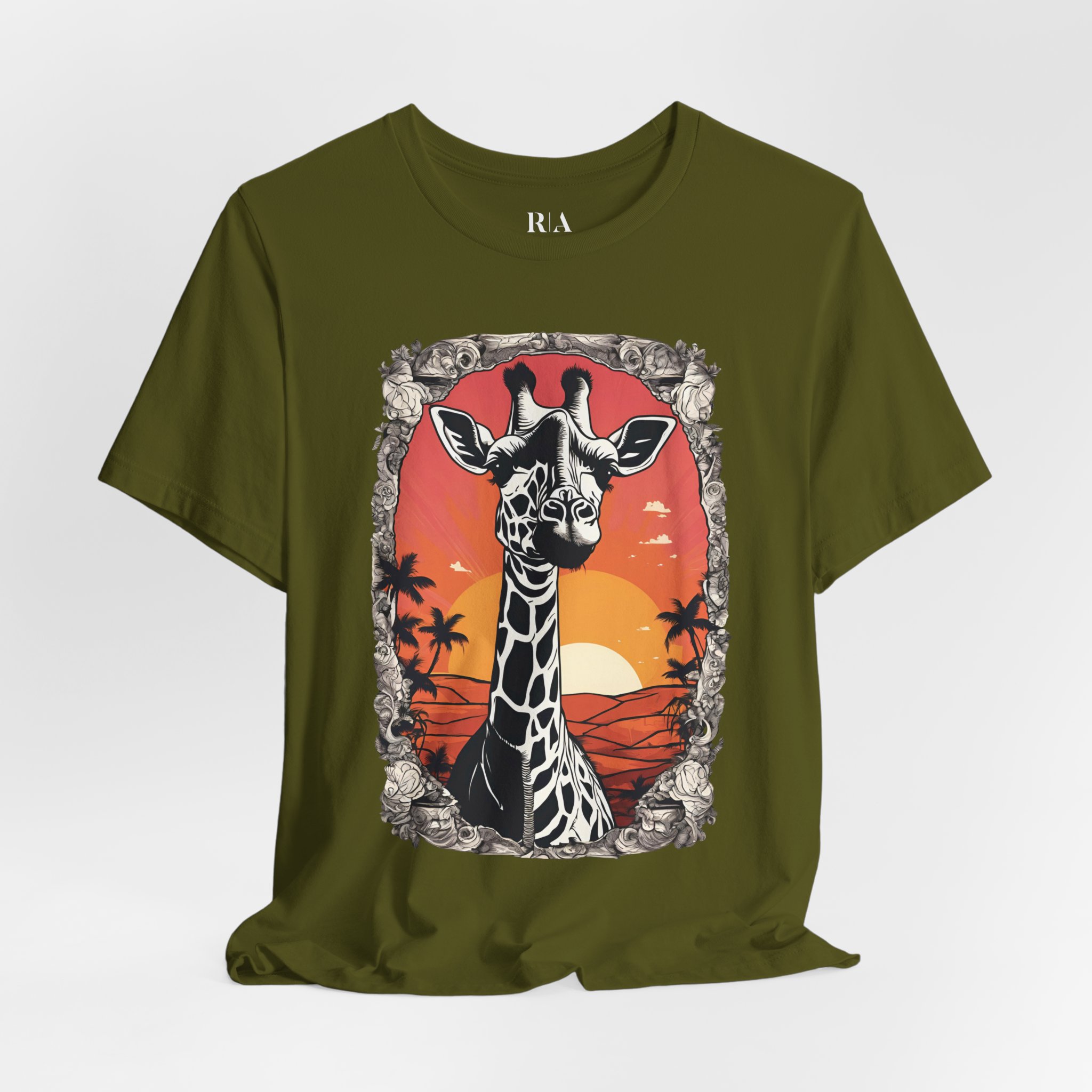 Safari Sunset - Premium Jersey Cotton Graphic Tee - Image 2