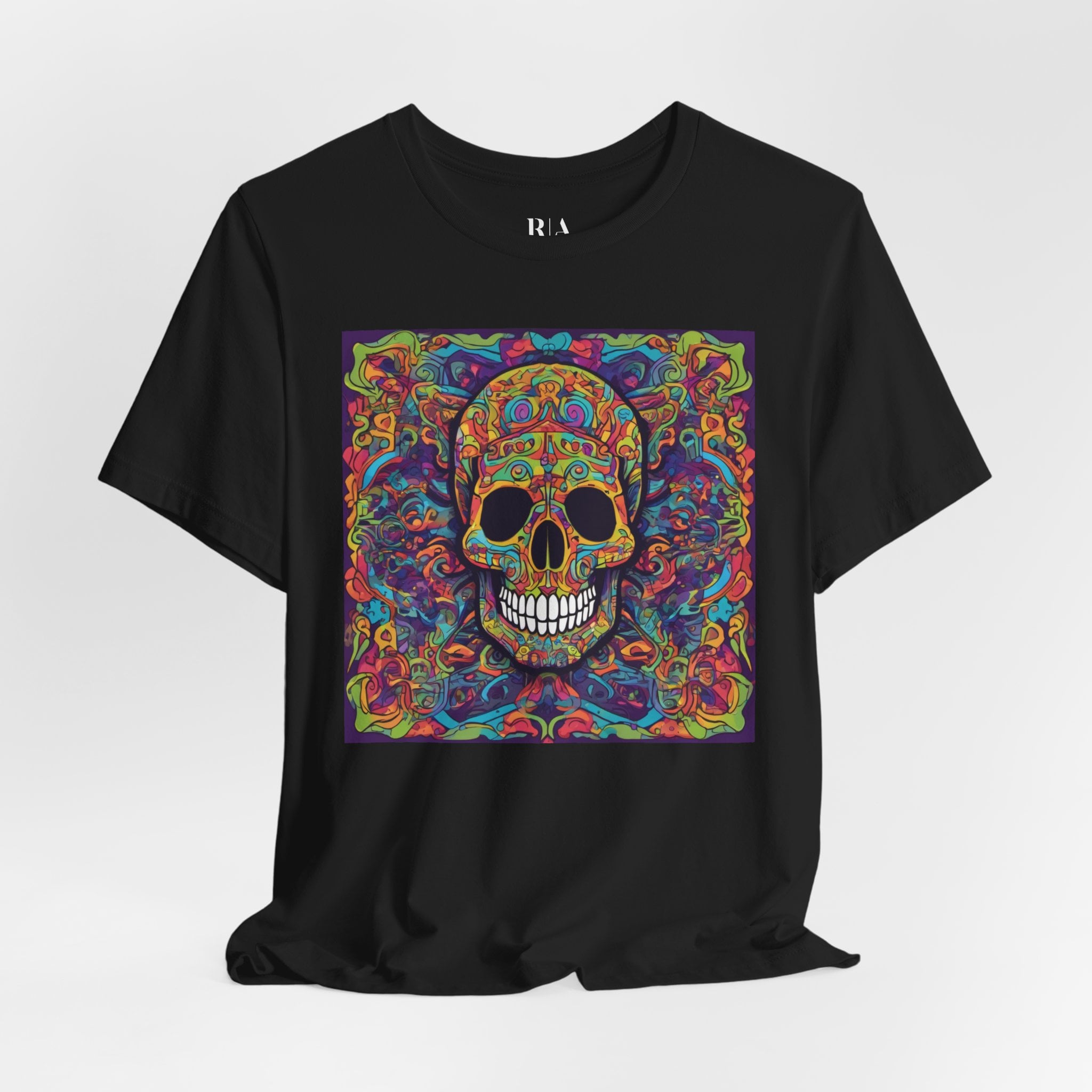 Kaleidoscope Cranium - Premium Jersey Cotton Graphic Tee - Image 2