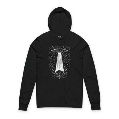Alien Beacon - Hooded Long Sleeve Tee Shirt