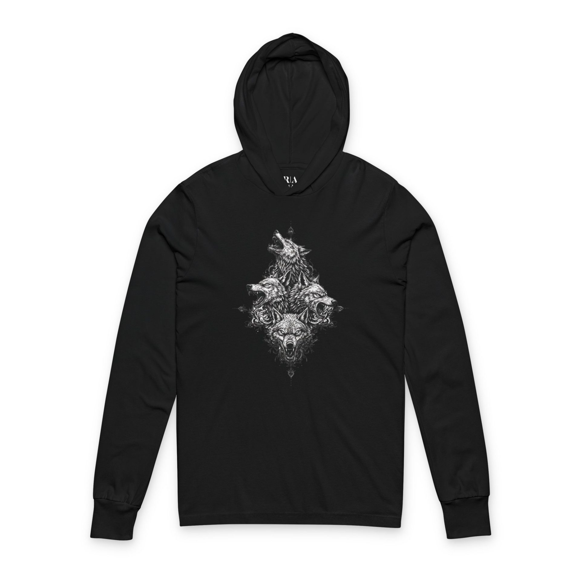 Alpha’s Wrath - Hooded Long Sleeve Tee Shirt - Image 2