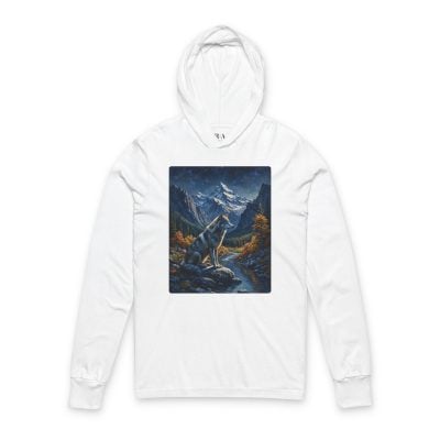 Alpine Guardian - Hooded Long Sleeve Tee Shirt