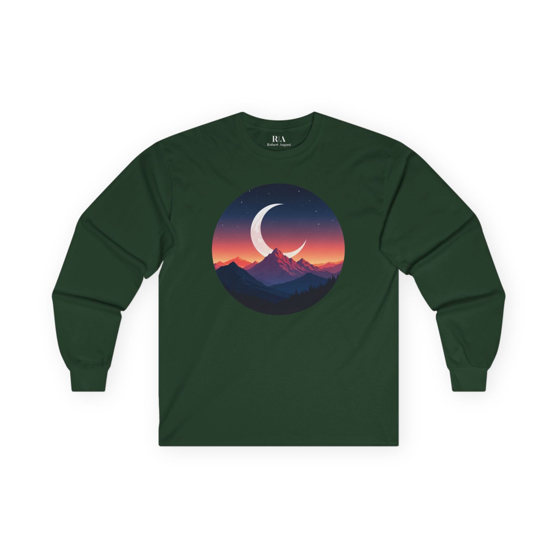 Alpine Moonlit Dream - Long Sleeve Graphic Tee - Image 3