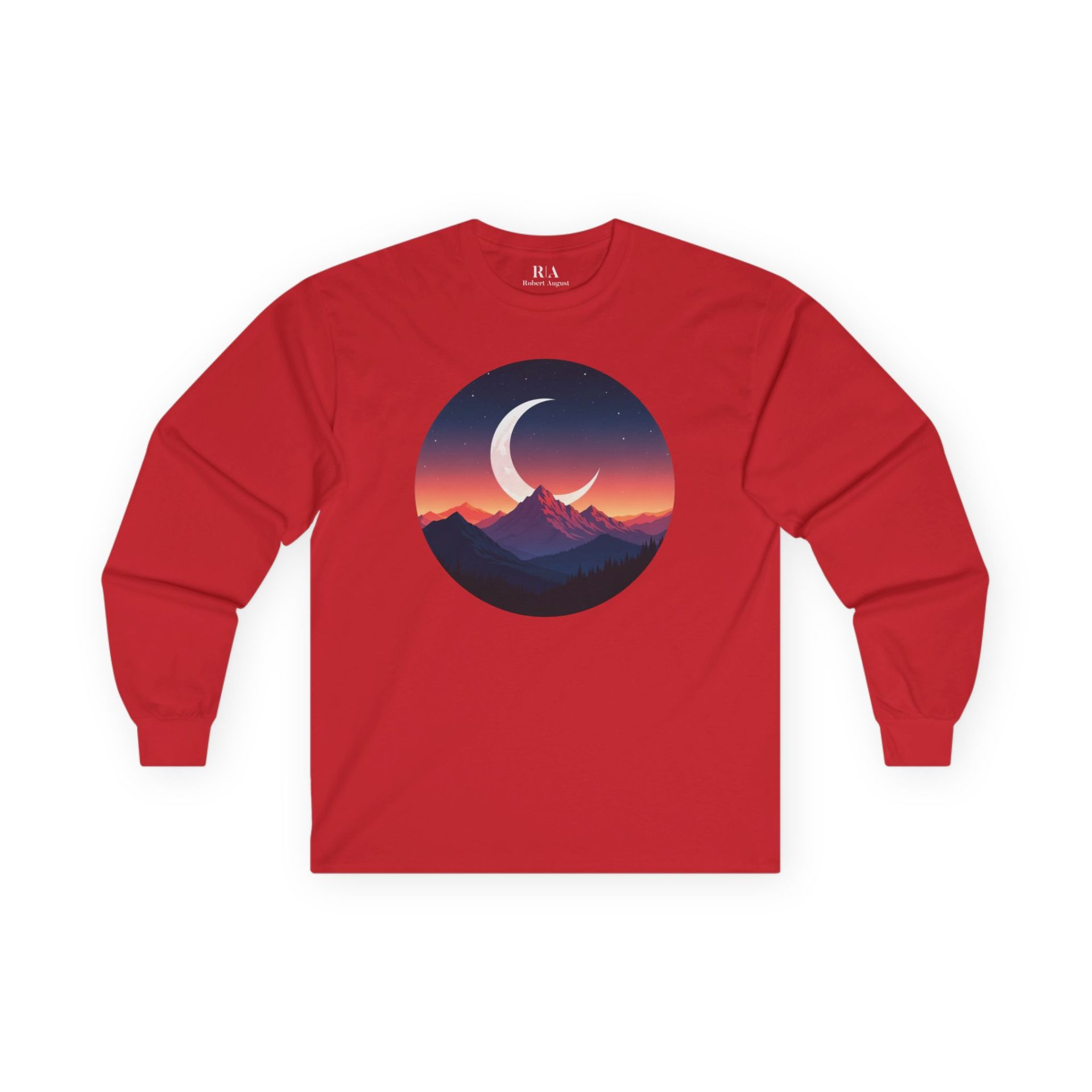Alpine Moonlit Dream - Long Sleeve Graphic Tee - Image 5