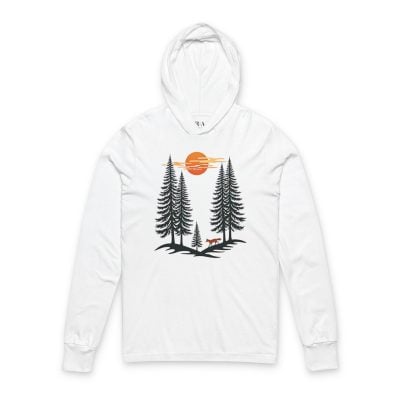 Among the Pines - Hooded Long Sleeve Tee Shirt