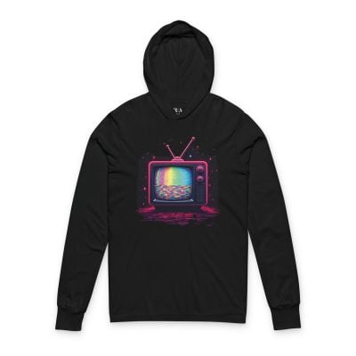 Analog Dreams in a Digital World - Hooded Long Sleeve Tee Shirt