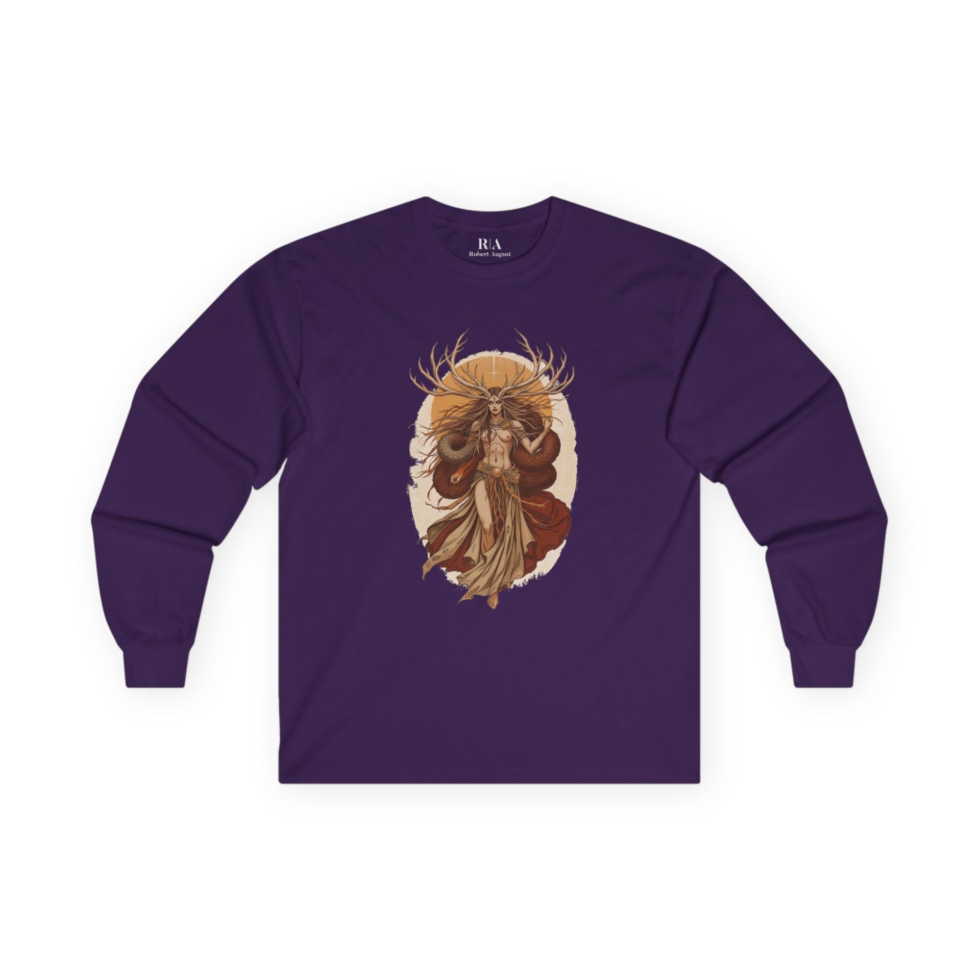 Guardian of the Mystical Wilds - Long Sleeve Graphic Tee - Image 8