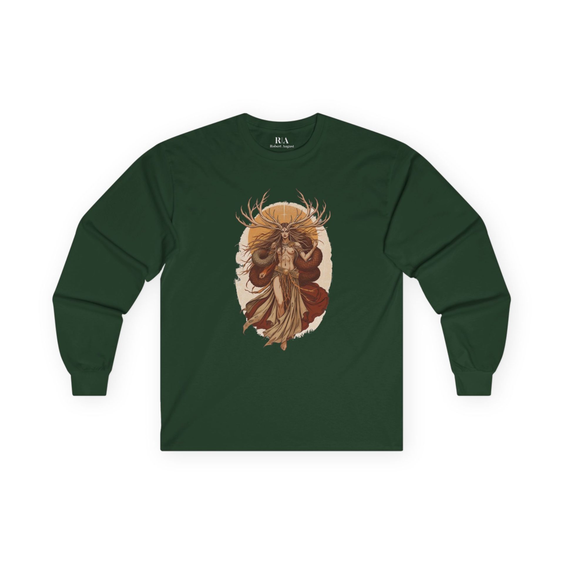 Guardian of the Mystical Wilds - Long Sleeve Graphic Tee - Image 6