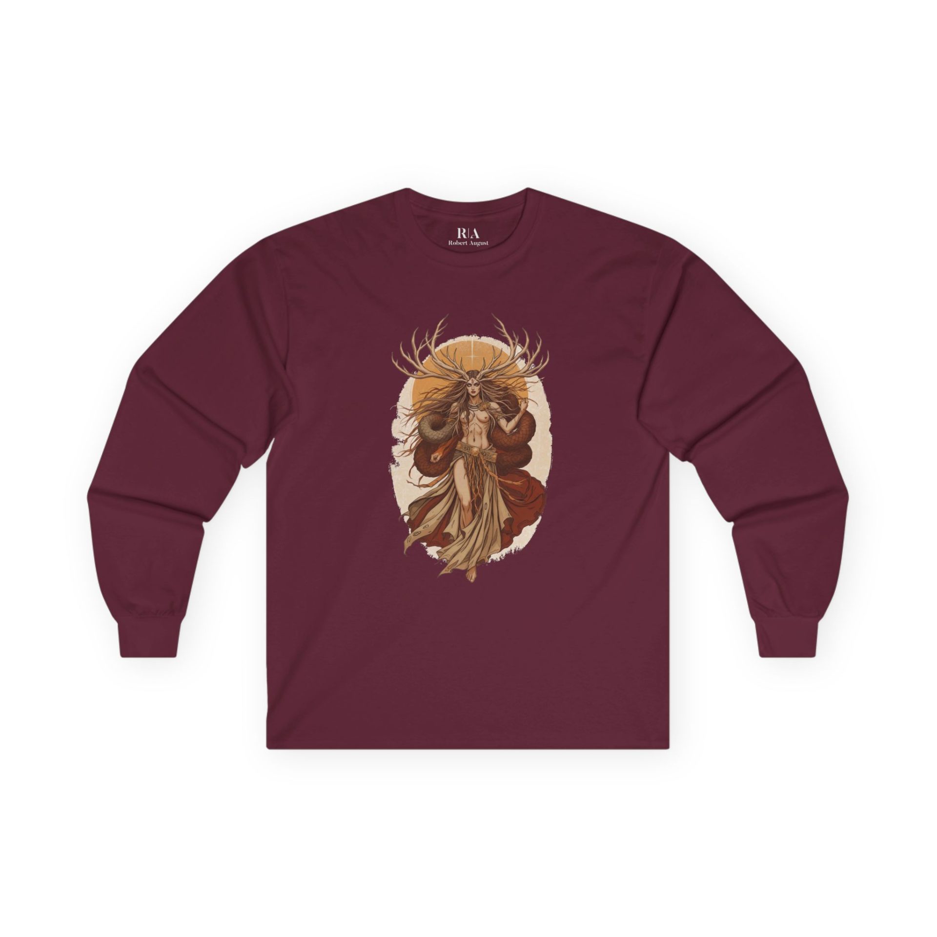Guardian of the Mystical Wilds - Long Sleeve Graphic Tee - Image 5
