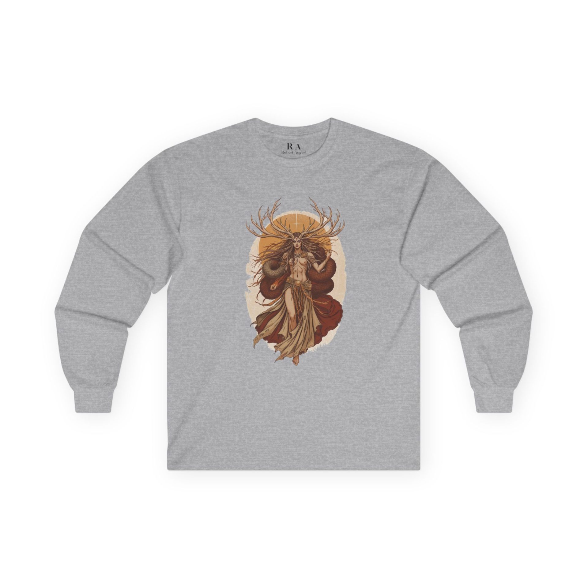 Guardian of the Mystical Wilds - Long Sleeve Graphic Tee - Image 4