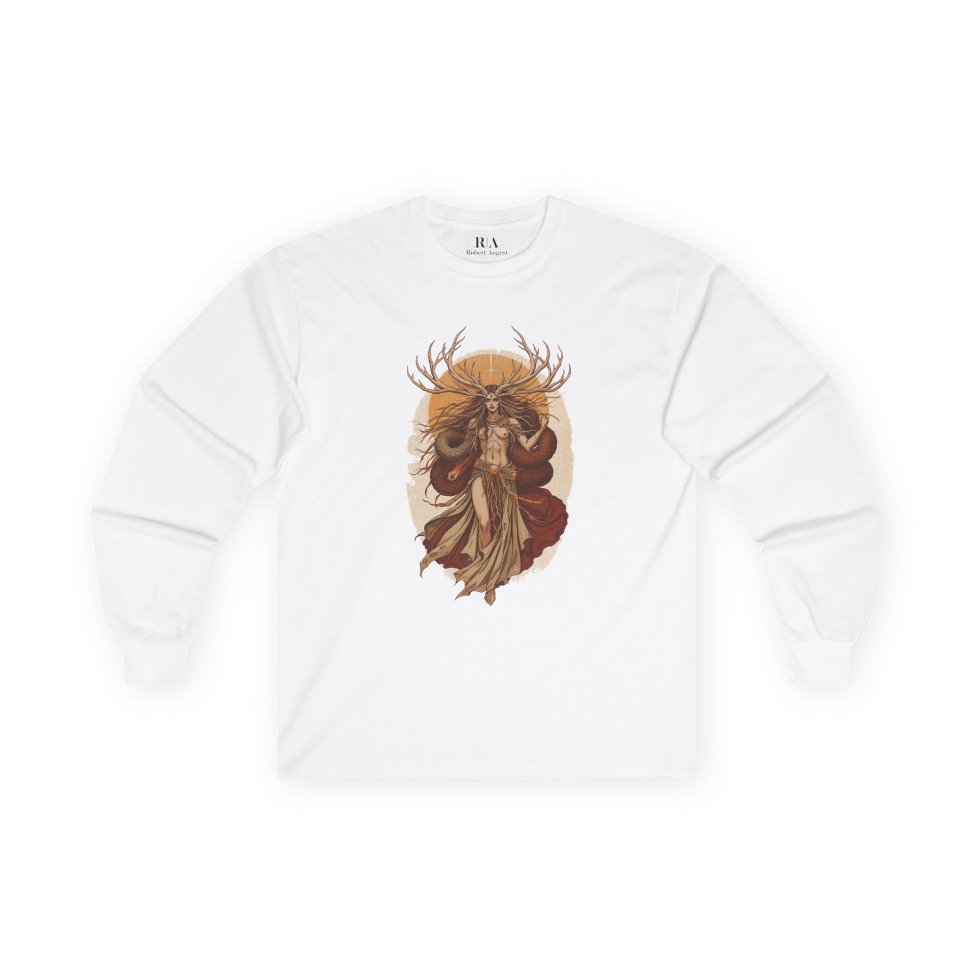 Guardian of the Mystical Wilds - Long Sleeve Graphic Tee - Image 2