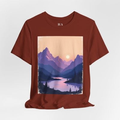 Alpine Afterglow - Premium Jersey Cotton Graphic Tee
