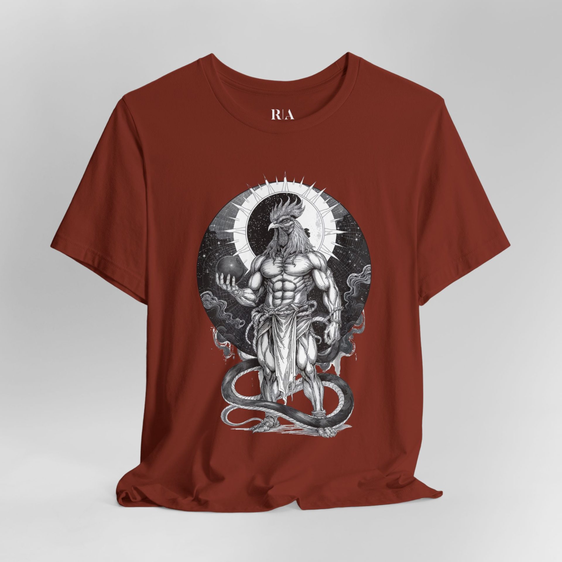 Celestial Cockatrice - Premium Jersey Cotton Graphic Tee - Image 3